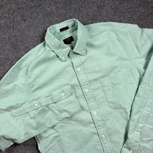 J.Crew Oxford Slim Fit Shirt Men Small Mint Green Long Sleeve Button Down